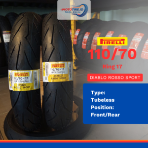 PIRELLI DIABLO ROSSO SPORT 110/70 RING 17