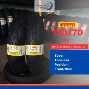 PIRELLI DIABLO ROSSO SCOOTER 120/70 RING 15