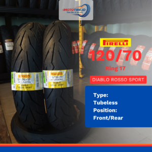 PIRELLI DIABLO ROSSO SPORT 120/70 RING 17