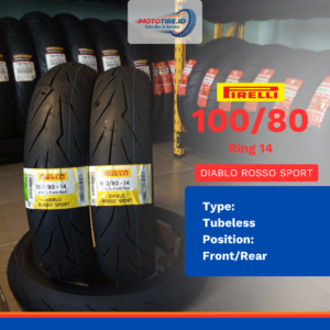 PIRELLI DIABLO ROSSO SPORT 100/80 RING 14