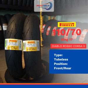 PIRELLI DIABLO ROSSO CORSA II 110/70 RING 17